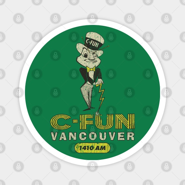 C-FUN Radio Vancouver 1410 AM Magnet by JCD666